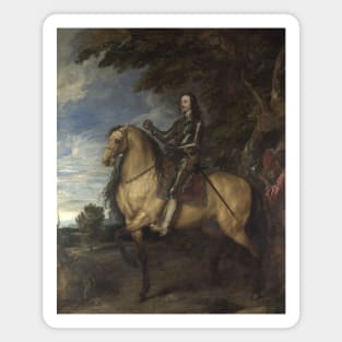 Equestrian Portrait of Charles I by Anthony van Dyck Magnet